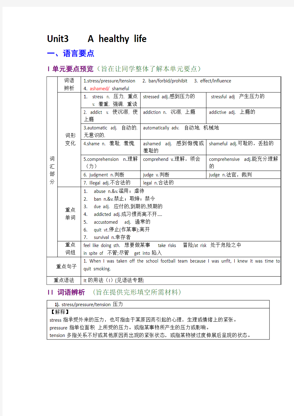 高二英语选修6Unit3精品教案