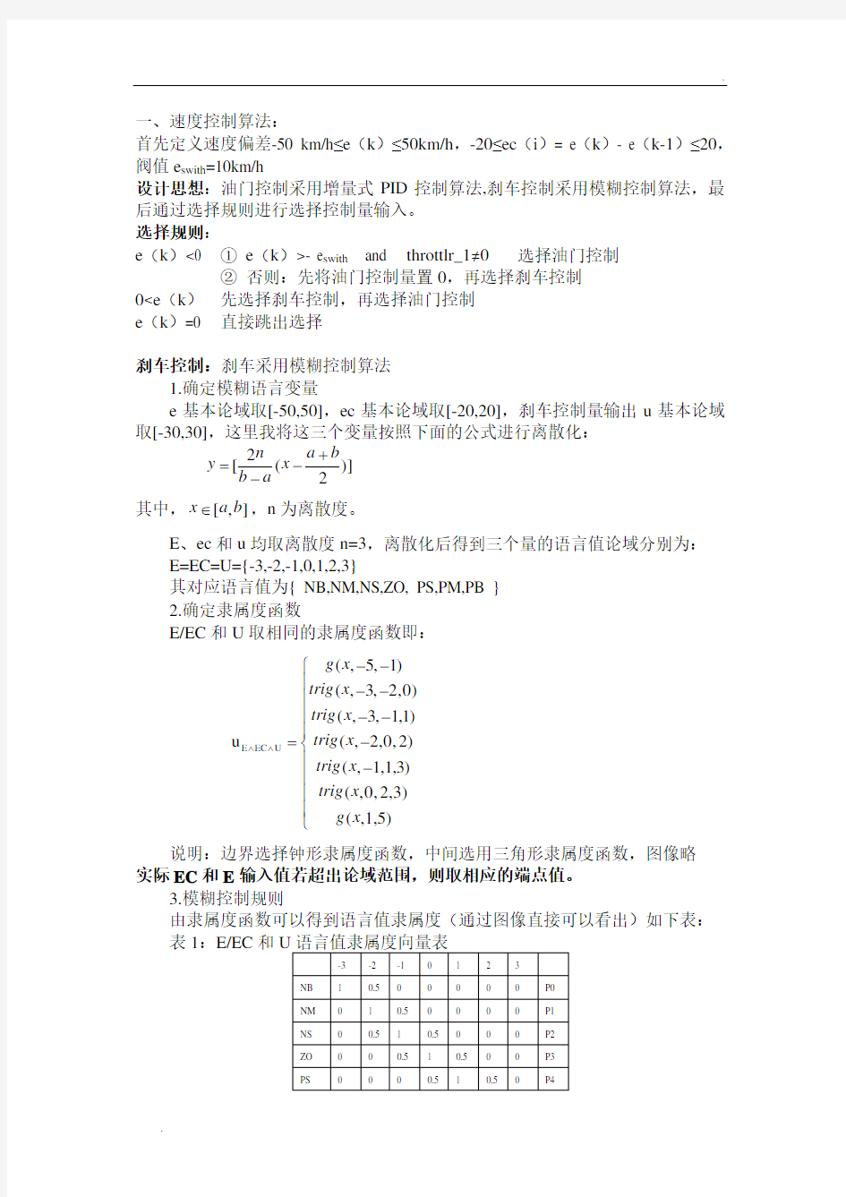 模糊控制详细讲解实例