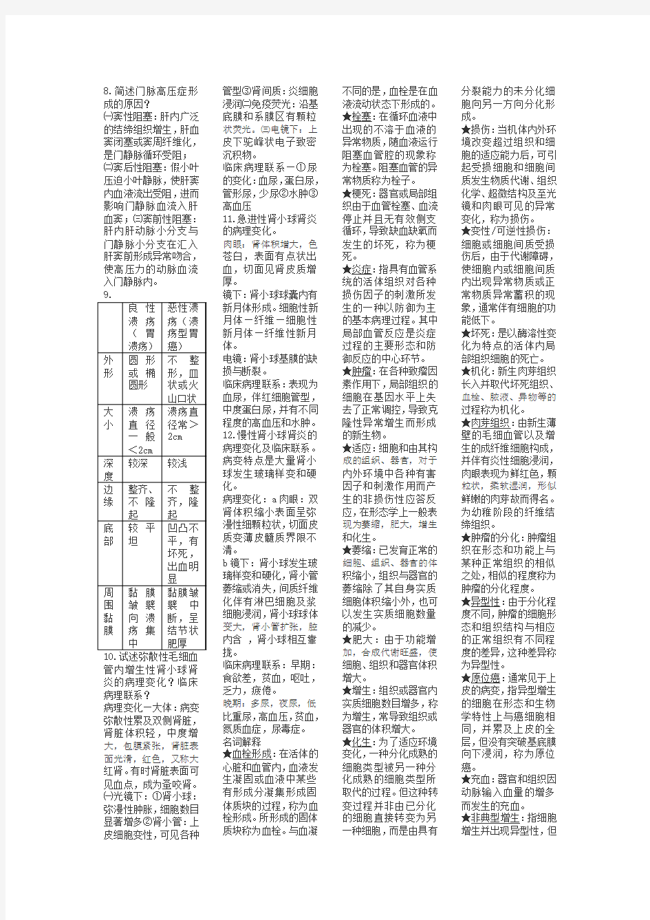 良性肿瘤与恶性肿瘤的区别