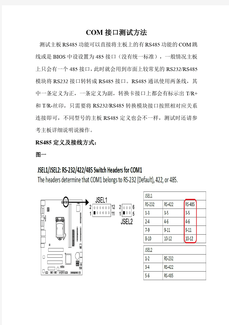 COM接口测试方法