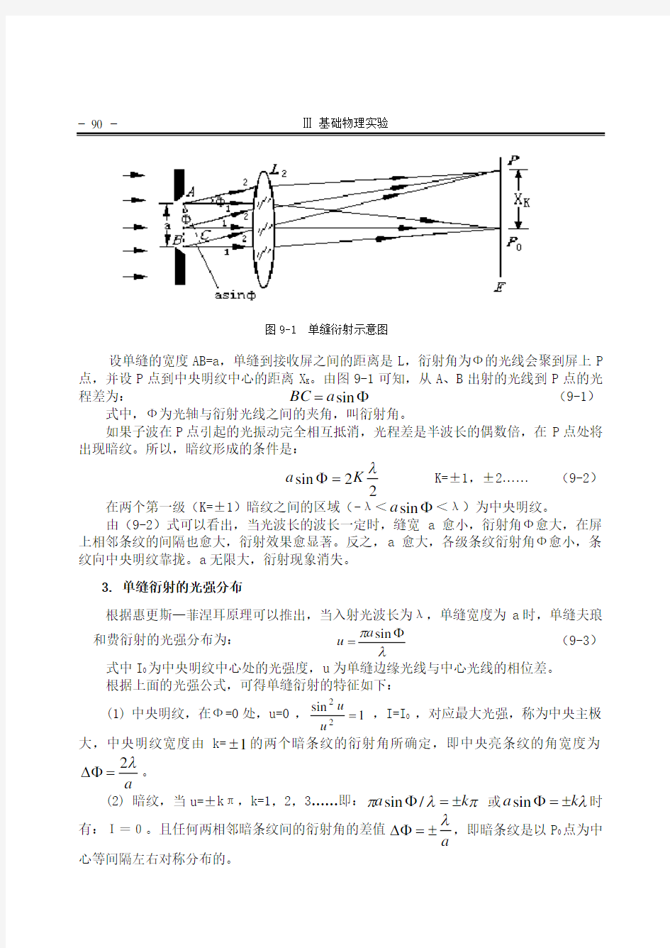 单缝衍射