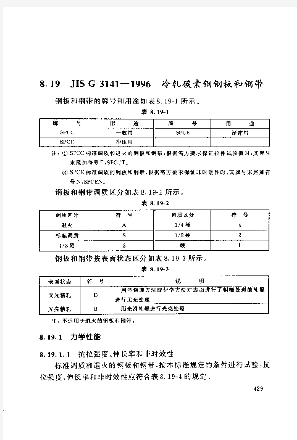 JIS G 3141-1996 中文版