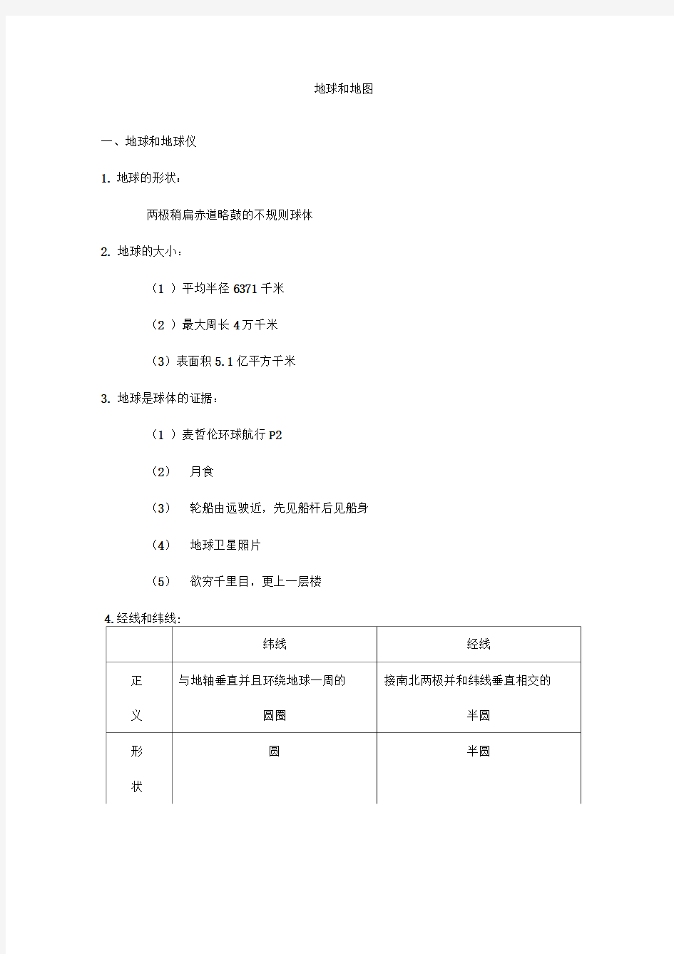 初中地理笔记汇总