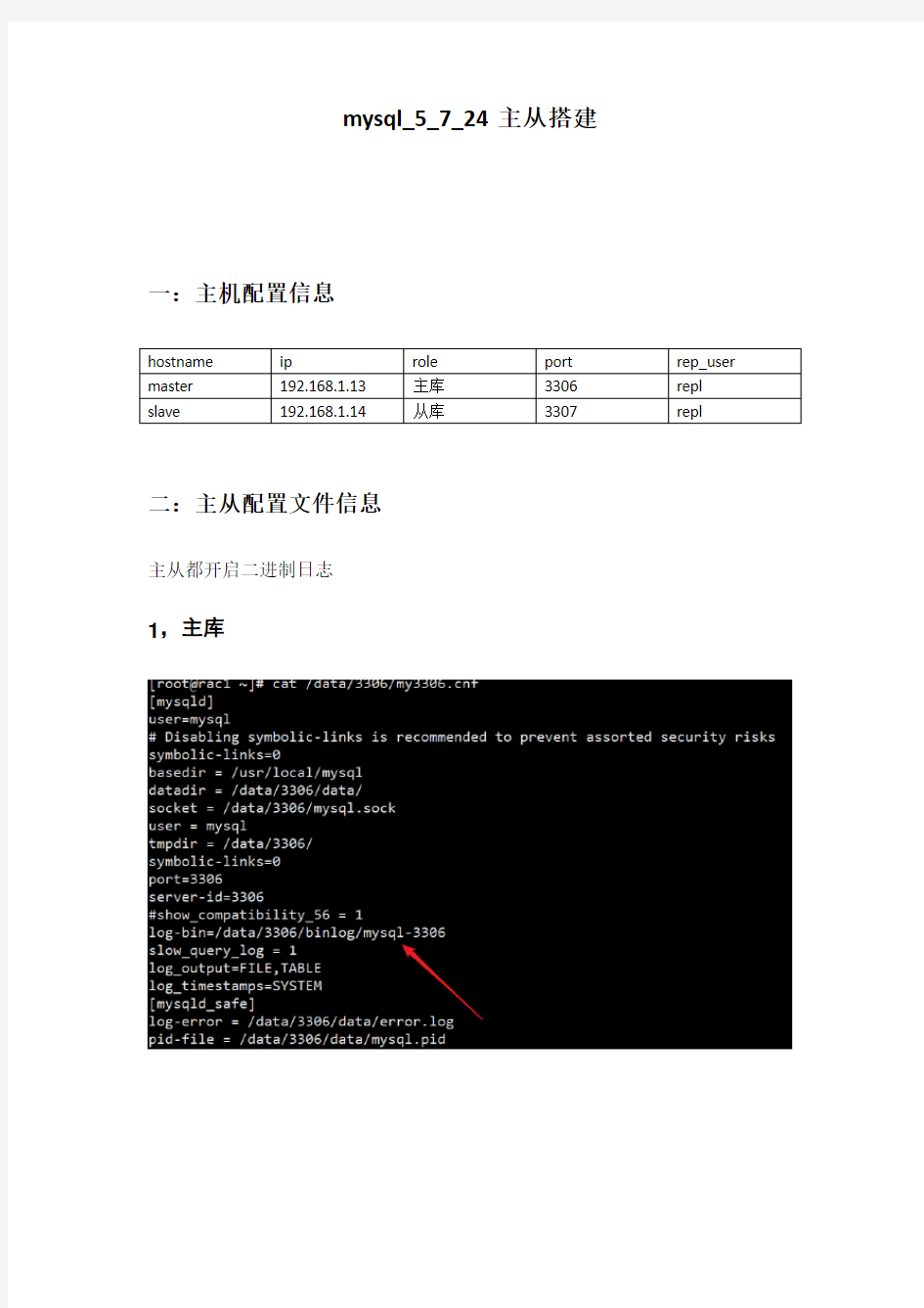 mysql_5_7_24主从搭建