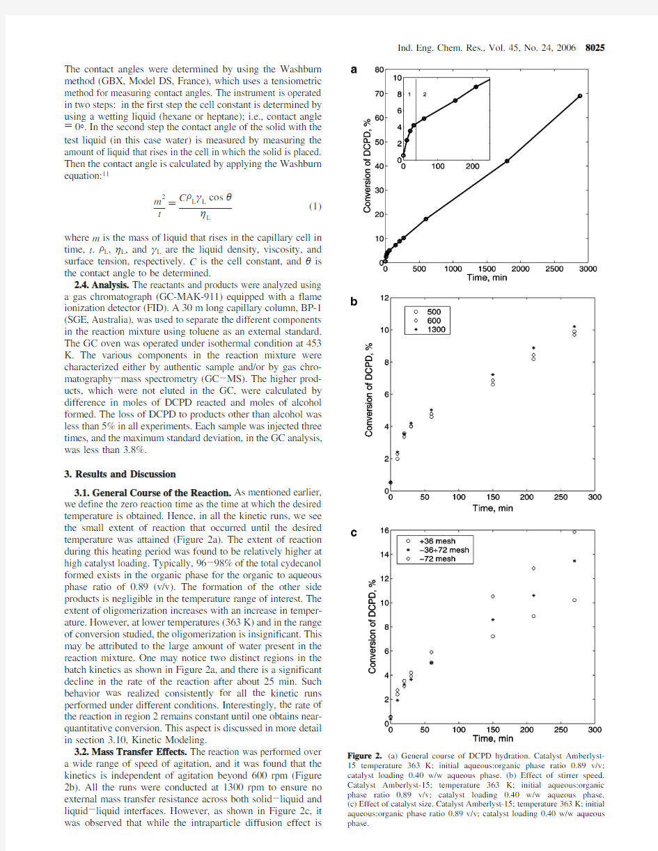 Hydration of Dicyclopentadiene in the Presence of