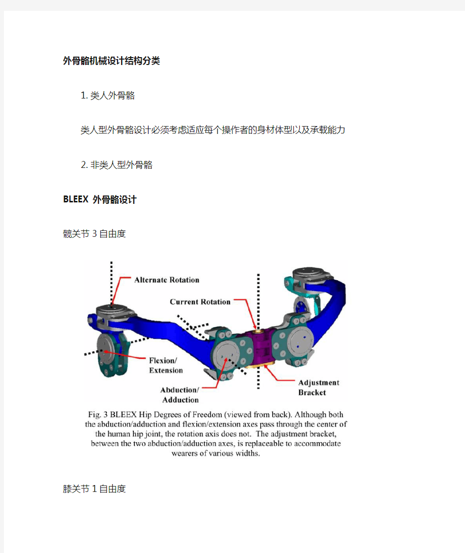 外骨骼机械结构