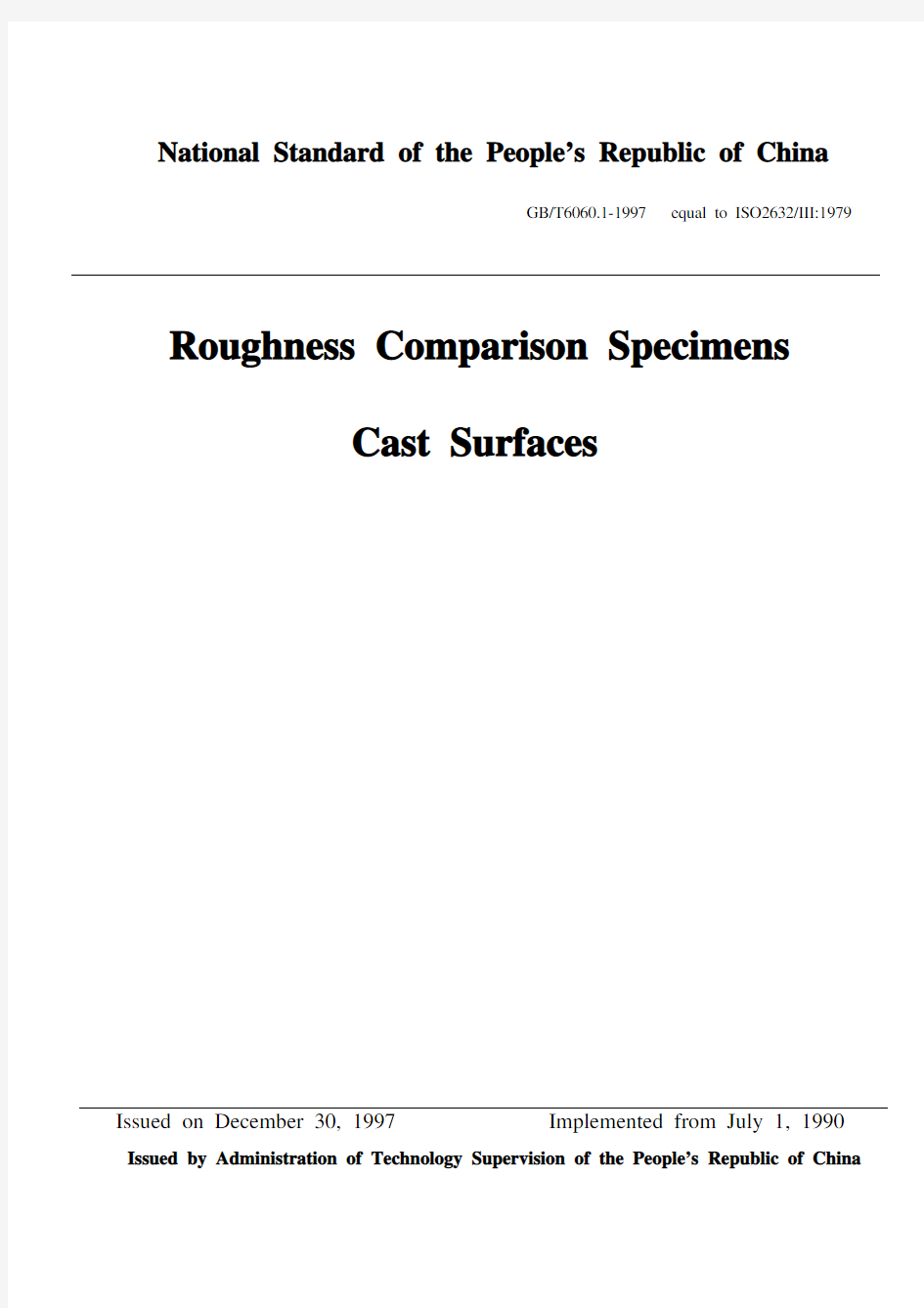 GB6060[1].1-97Roughness Comparison Specimens--cast surfaces