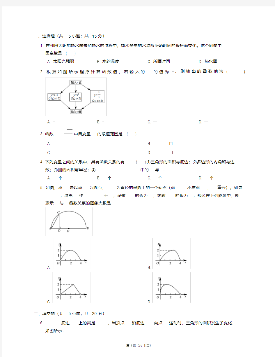 函数训练题1