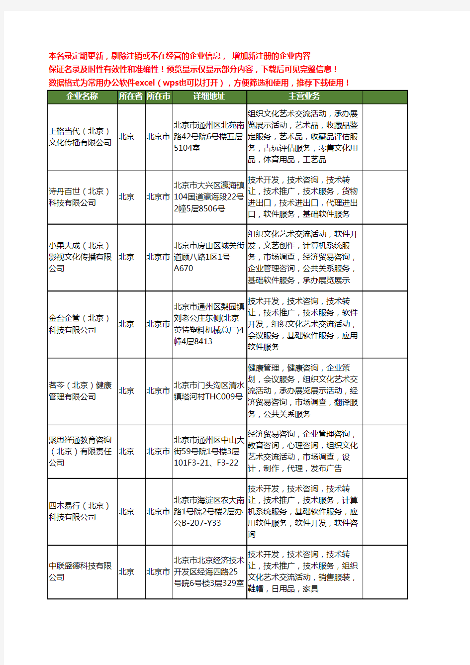 新版北京市翻译工商企业公司商家名录名单联系方式大全380家