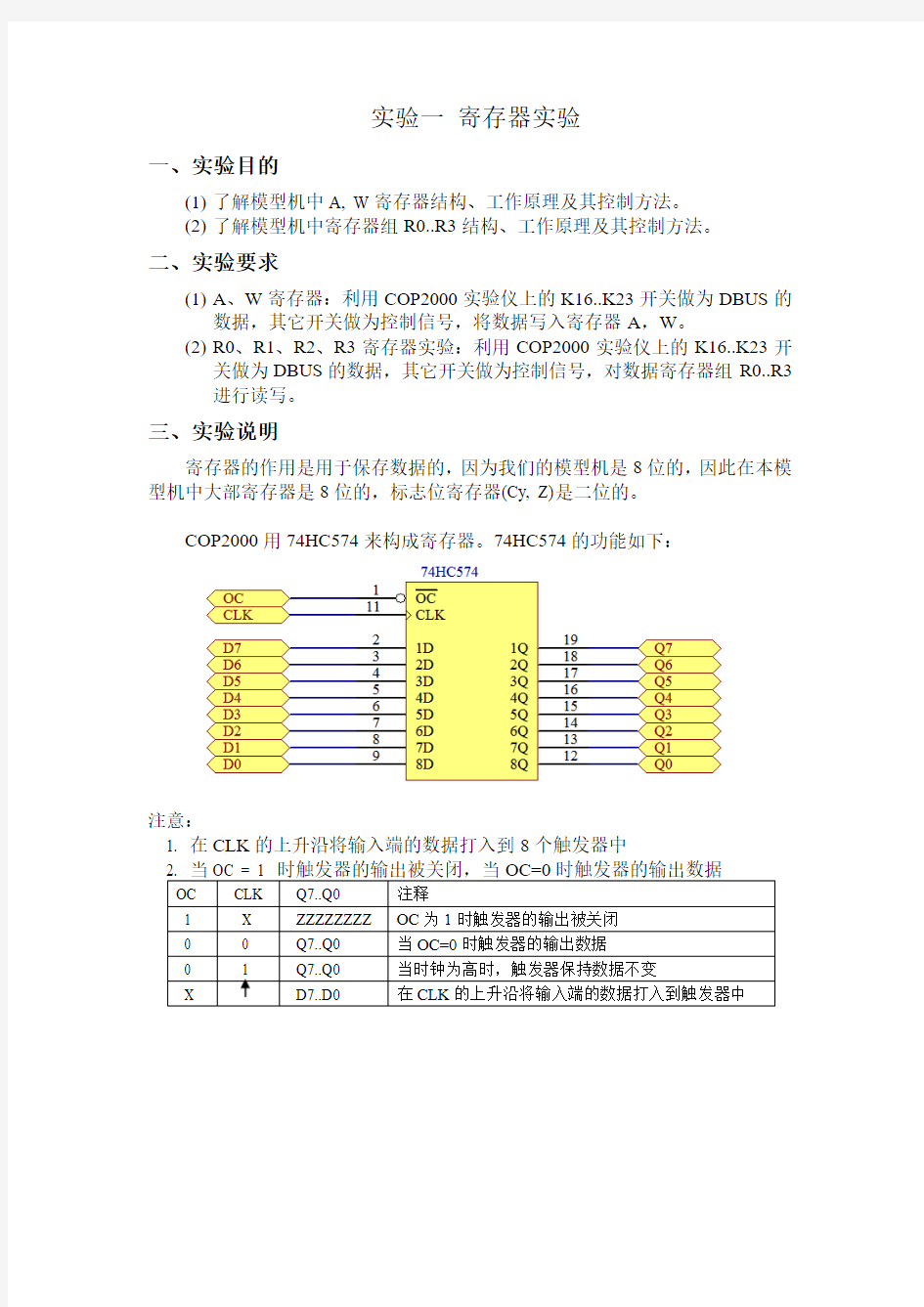 计算机组成原理实验报告