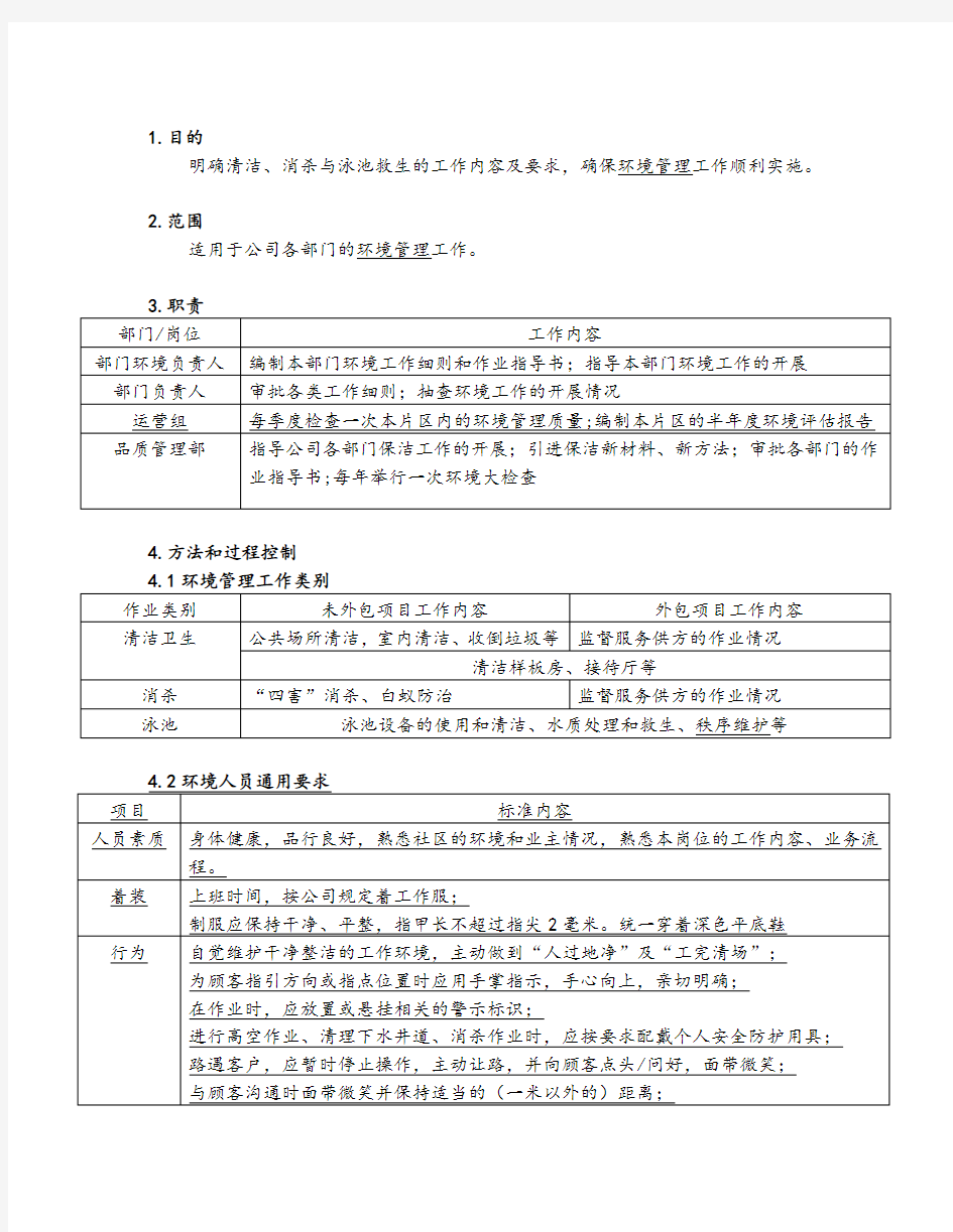 环境管理工作程序