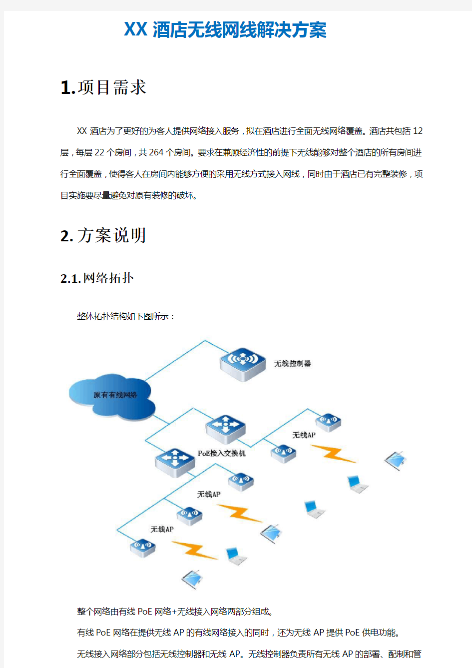 酒店无线网络解决方案