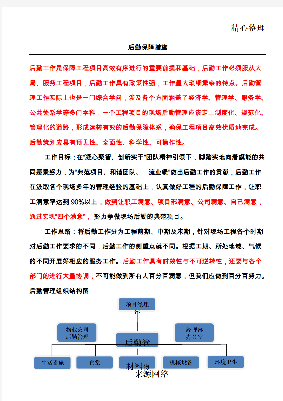 后勤管理规划办法办法