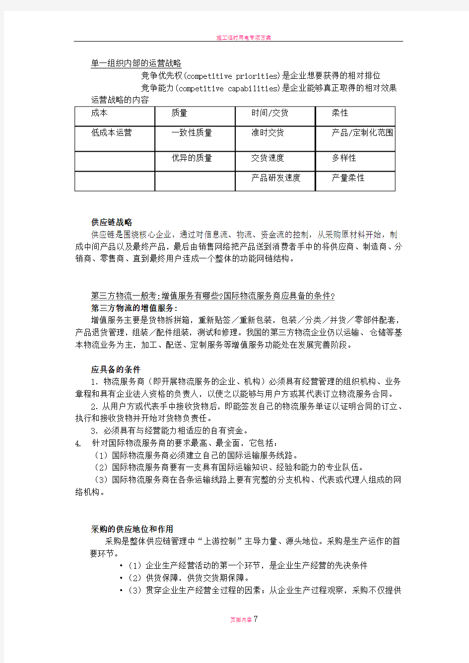 国际物流与供应链管理