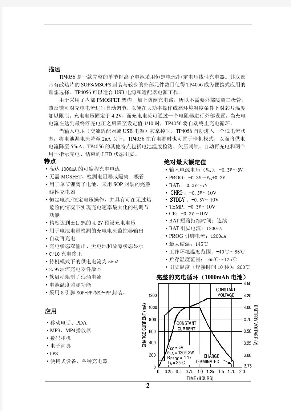 锂电池充电解决方案