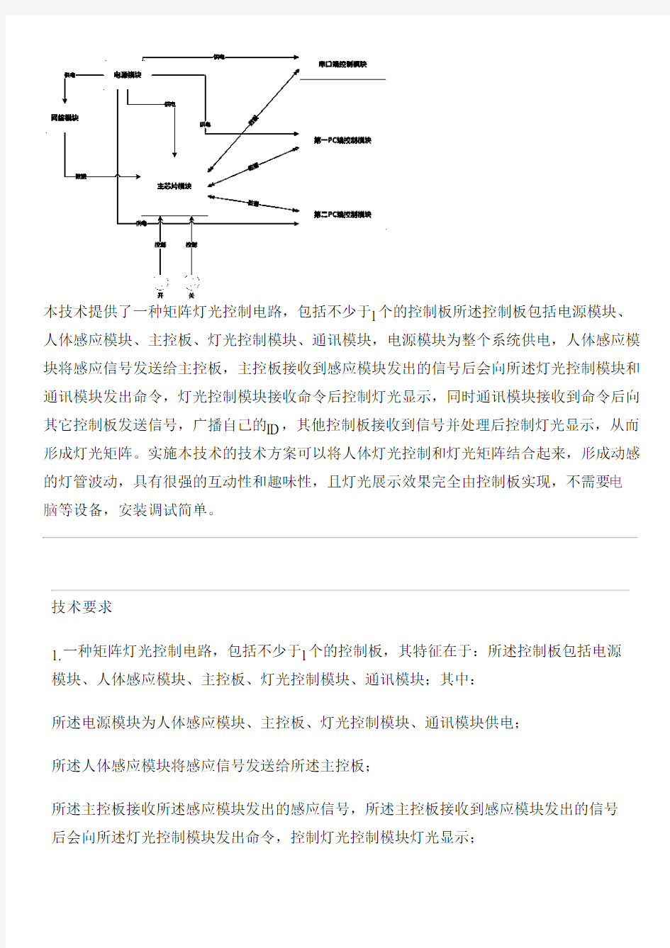 矩阵灯光控制电路的制作方法