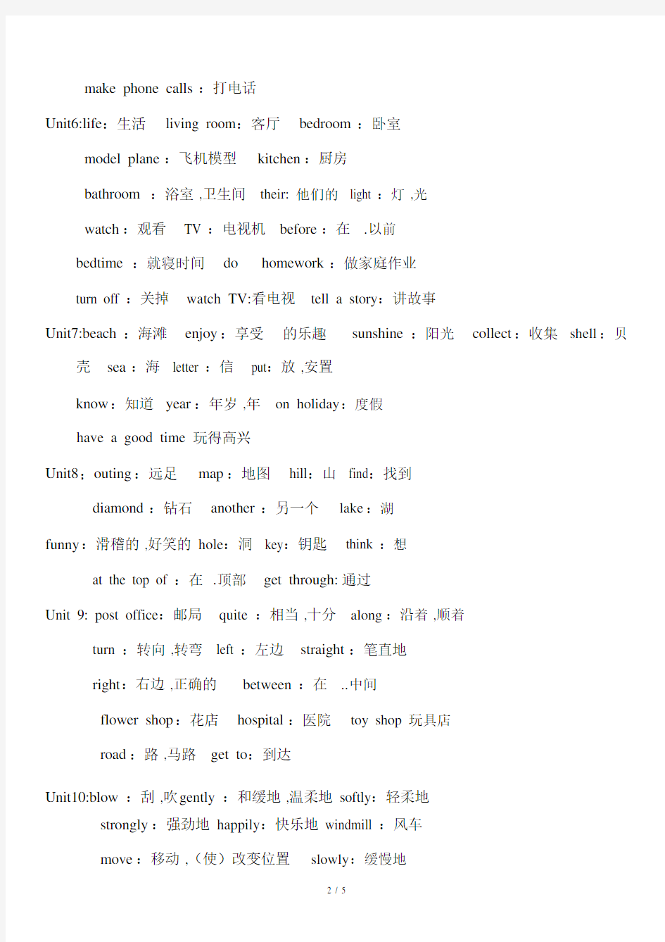 上海版五年级的英语上册的单词汇总.doc