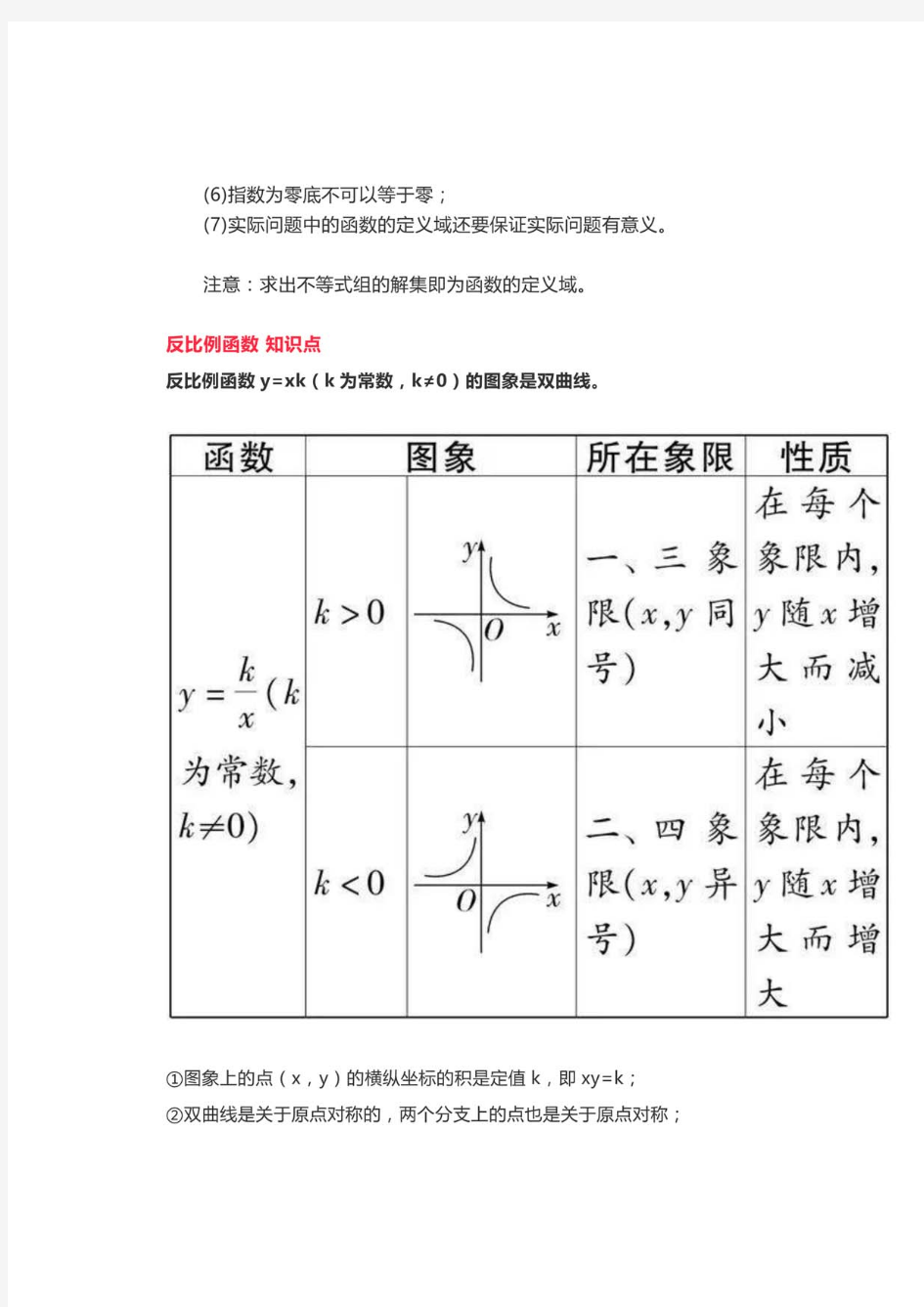 青岛版九年级数学下册知识点总结