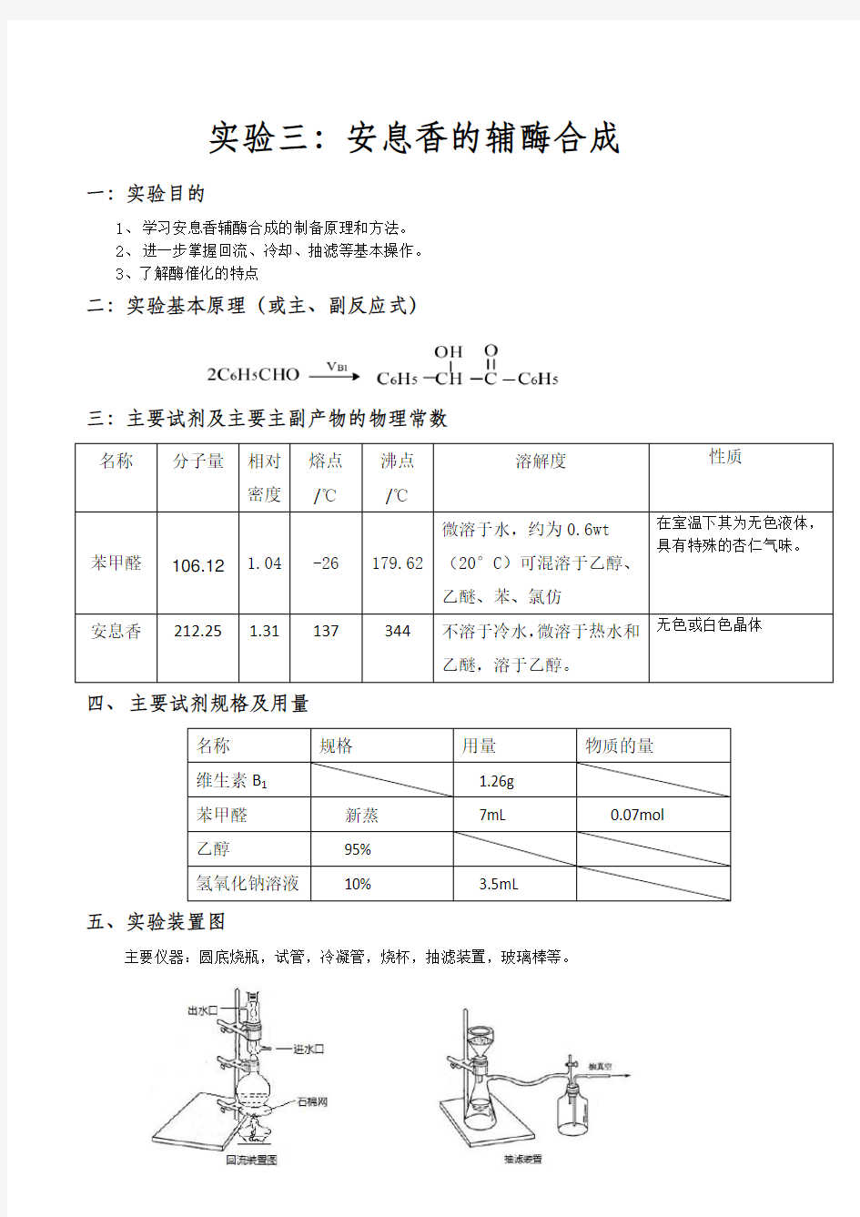 安息香的辅酶合成(完整版)