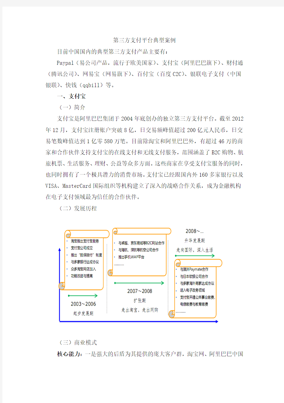 第三方支付平台典型案例