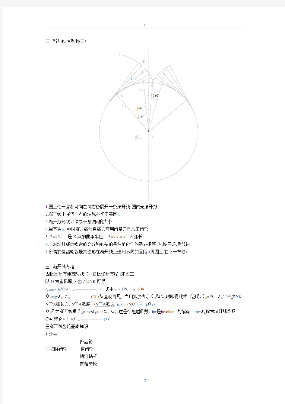 齿轮基本参数和概念