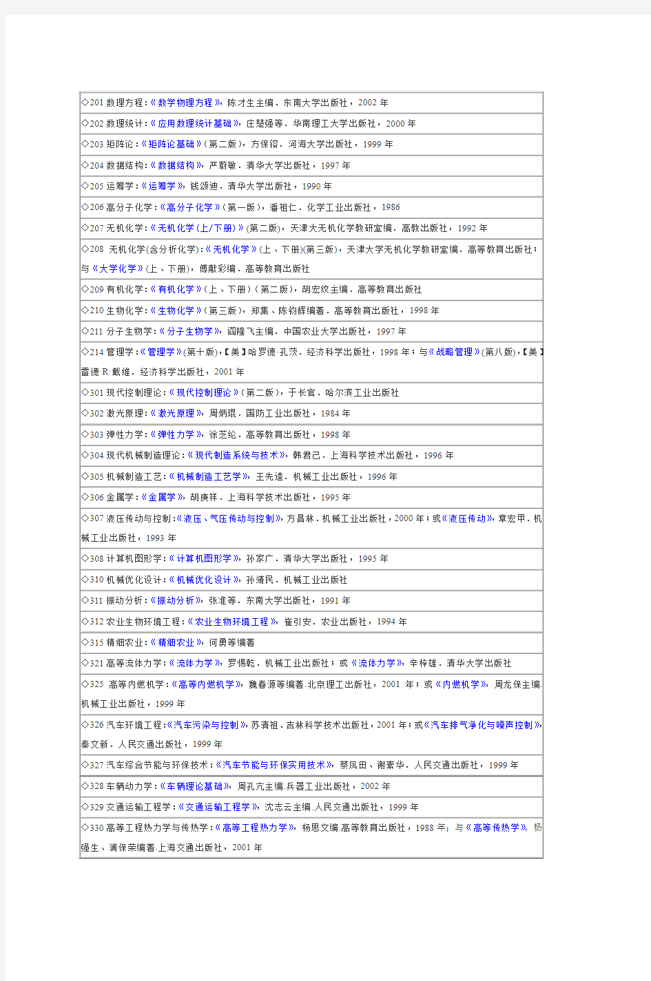 201数理方程《数学物理方程》陈才生主编