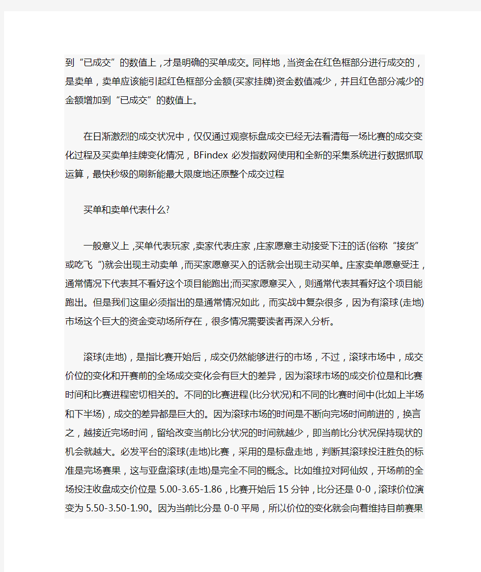 必发指数说明