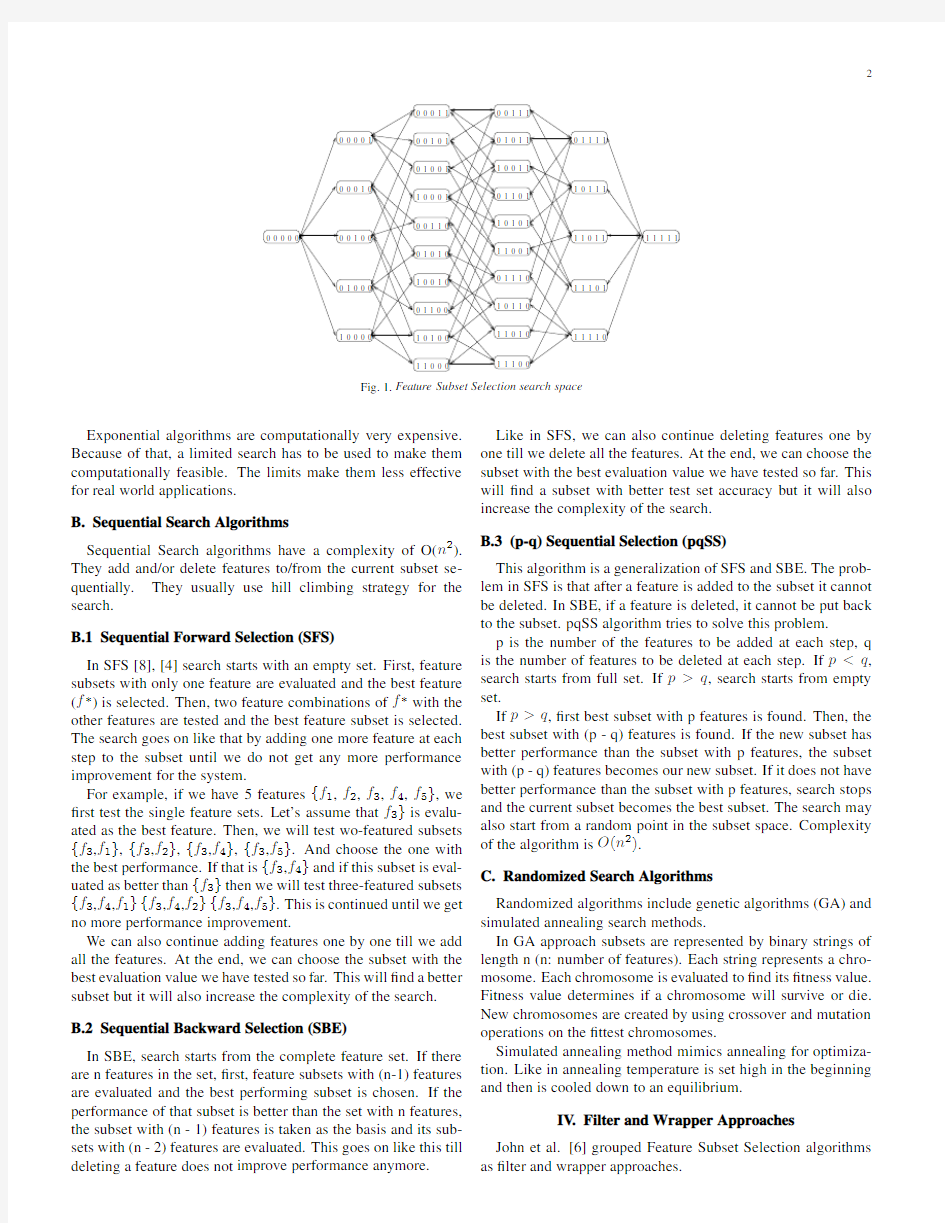 1 Feature Subset Selection by Using Sorted Feature Relevance