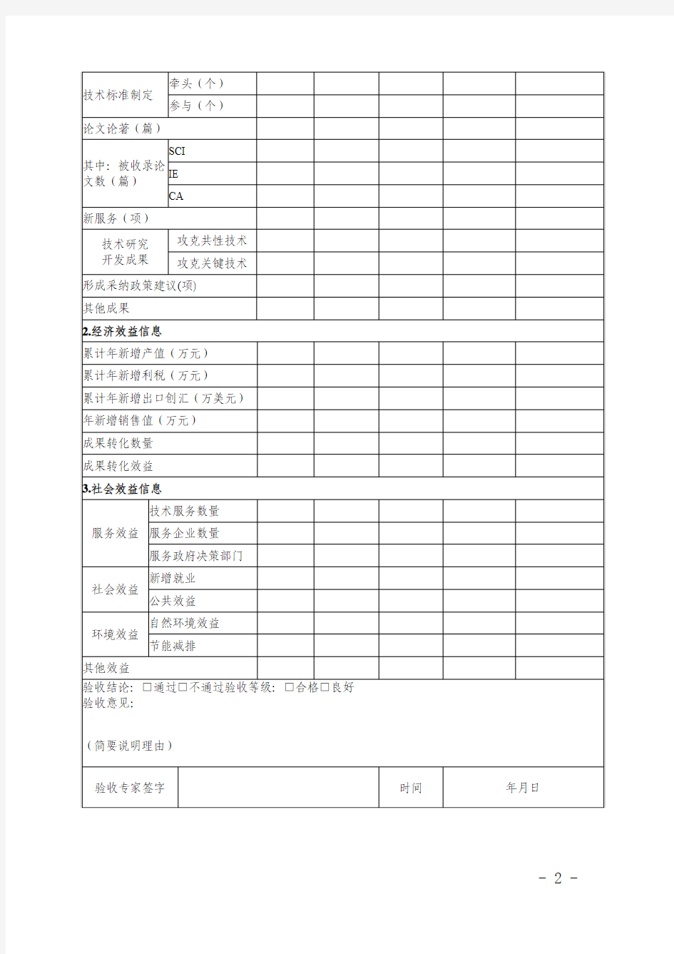 广东省科技计划项目会议验收结题专家意见表(模板)