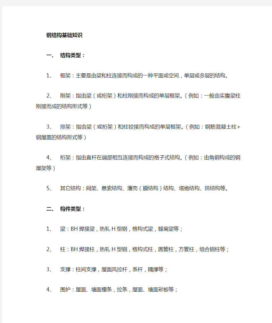 钢结构学习系列(一)-基础知识