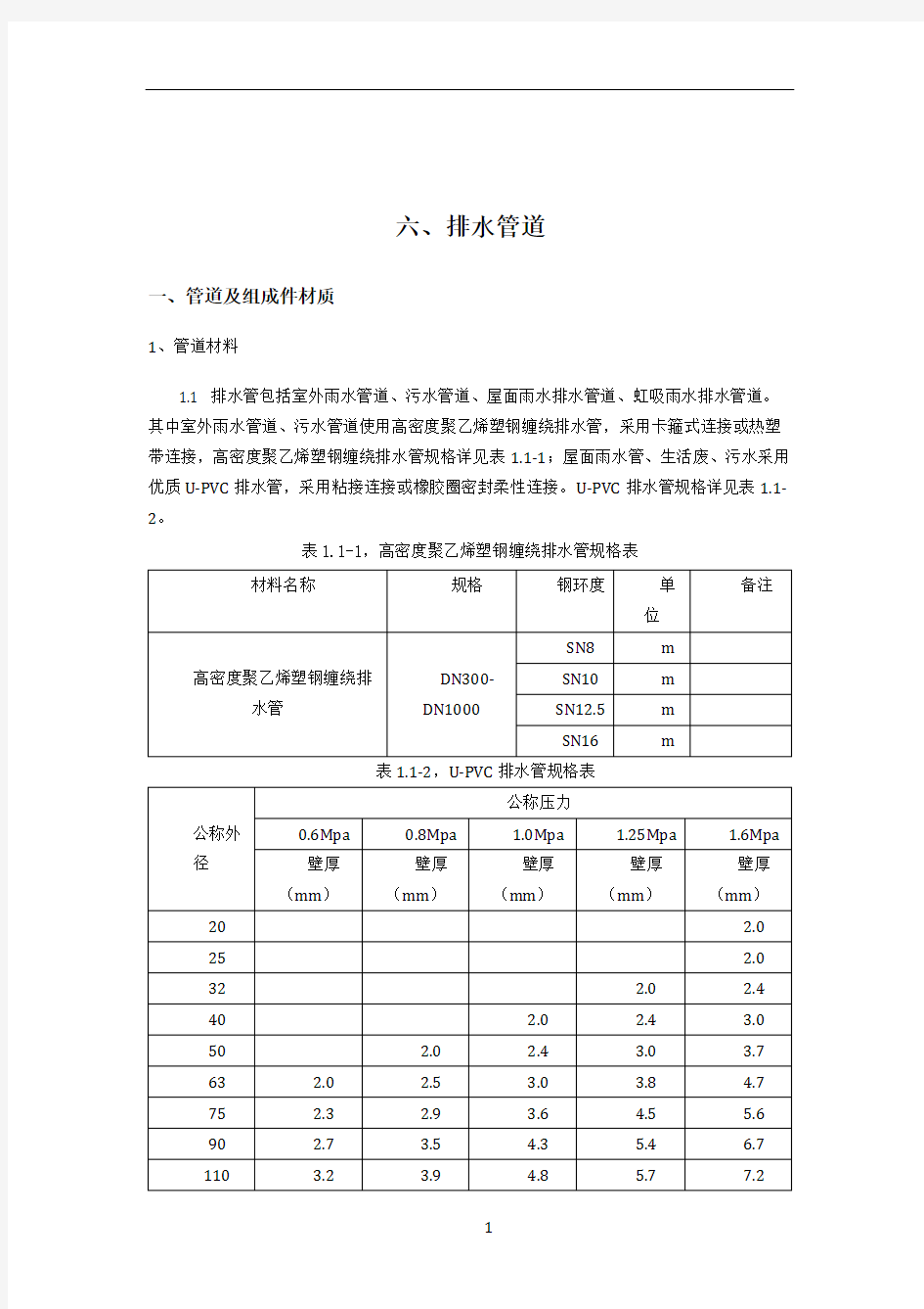 排水管道施工技术要求