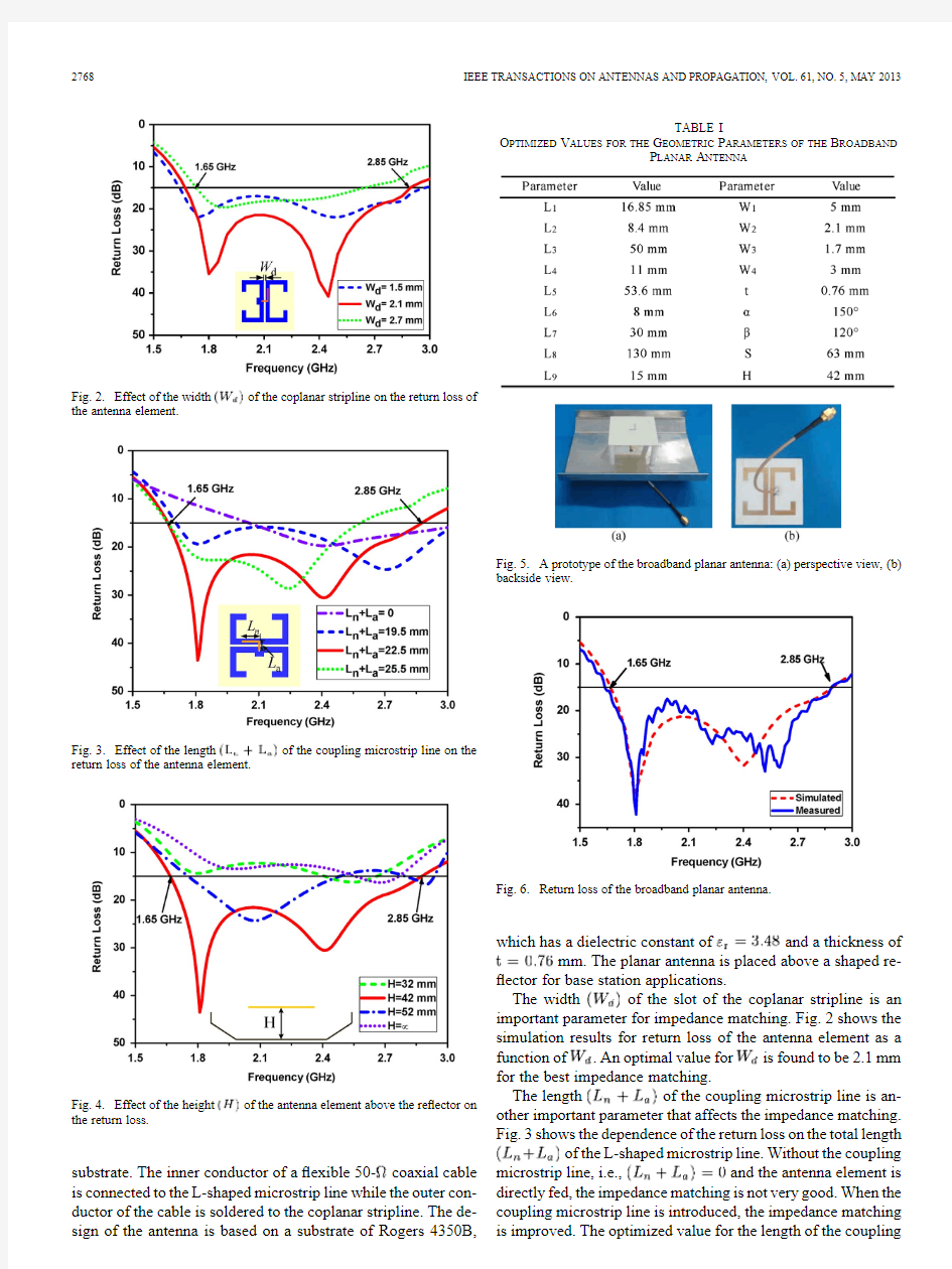 a novel broadband antenna for