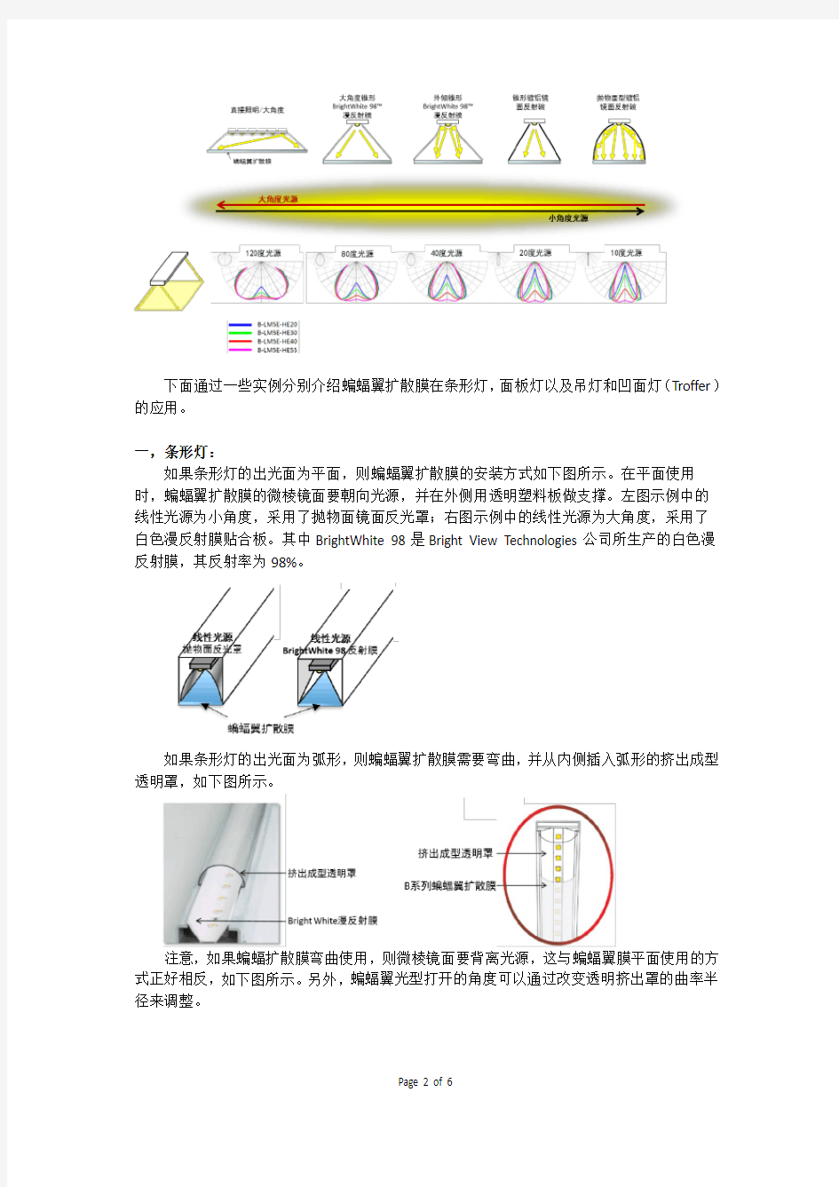 蝙蝠翼光型室内灯具