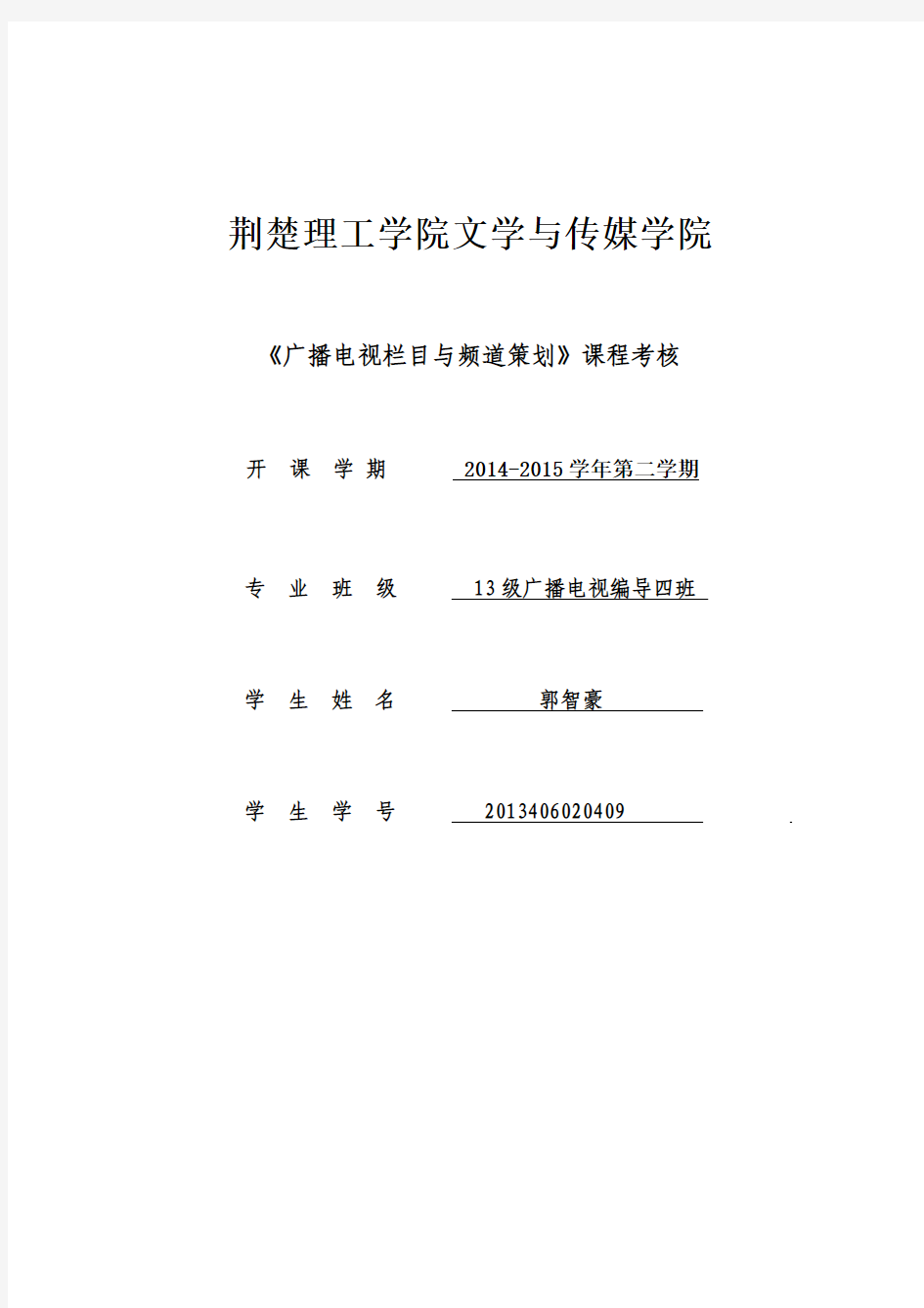 广播电视栏目与频道策划老年频道策划书