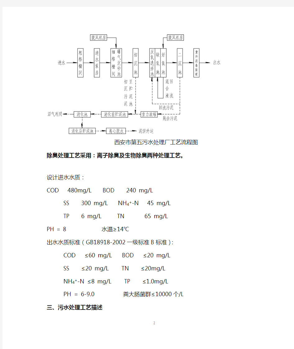 西安市第五污水处理厂简介(简介)