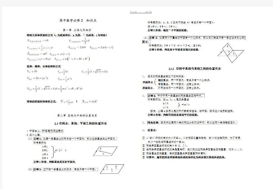 高中数学知识点及学考复习题-高中数学会考知识点