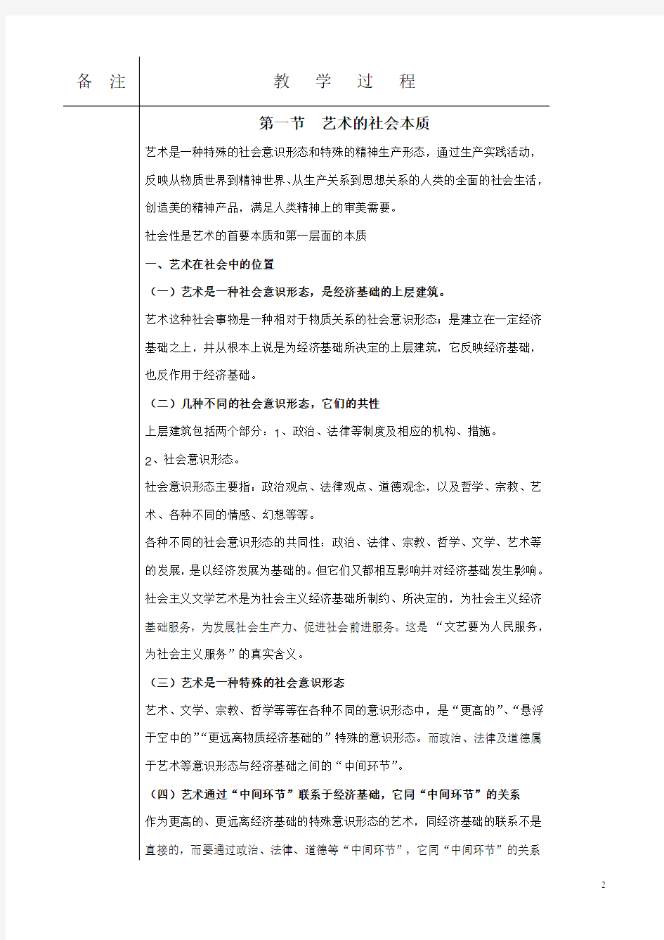 艺术概论第一章 艺术本质论