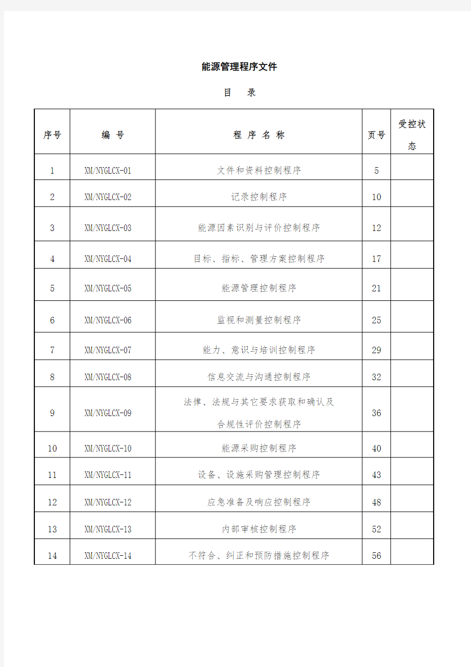 能源管理体系文件-—招投标书