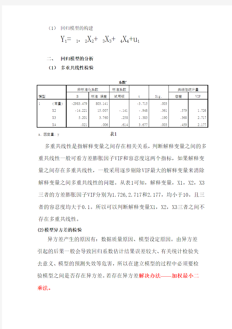 基于SPSS多元线性回归分析的案例