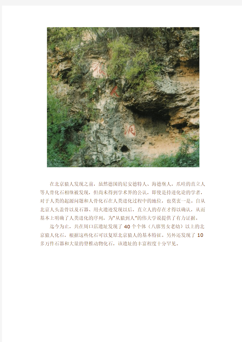 北京人头盖骨化石发现的意义-推荐下载