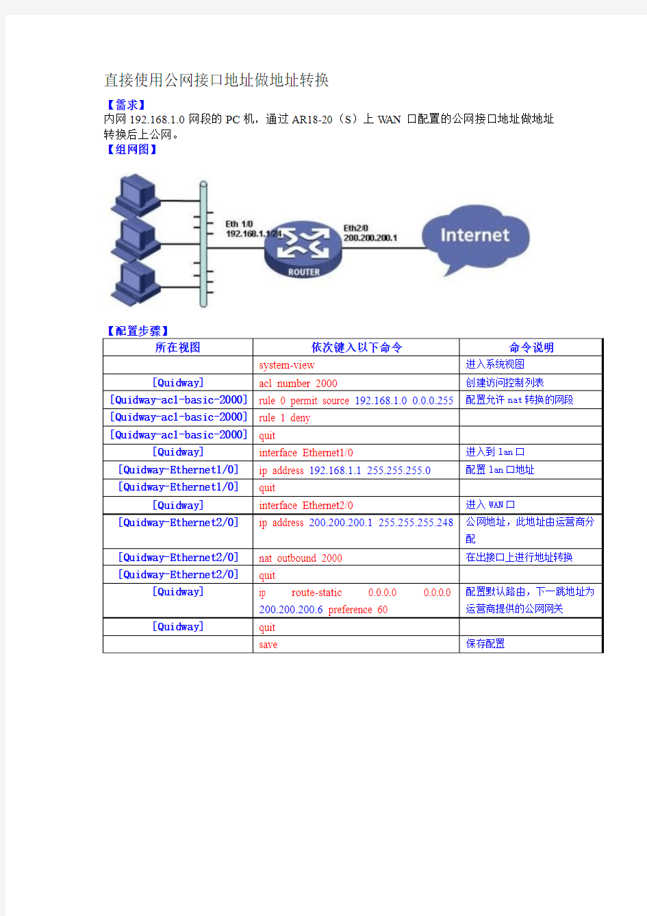 华为3700三层交换机配置命令