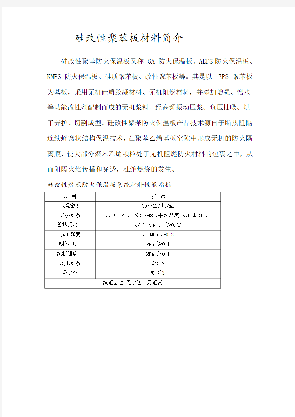 改性聚苯板简介及资料1