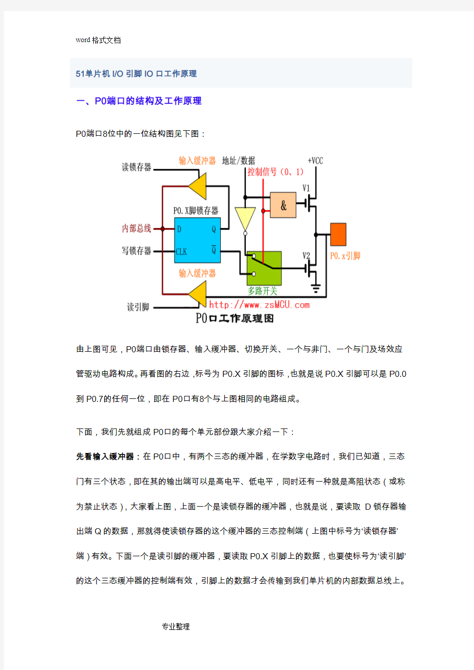 51单片机读引脚和读锁存器