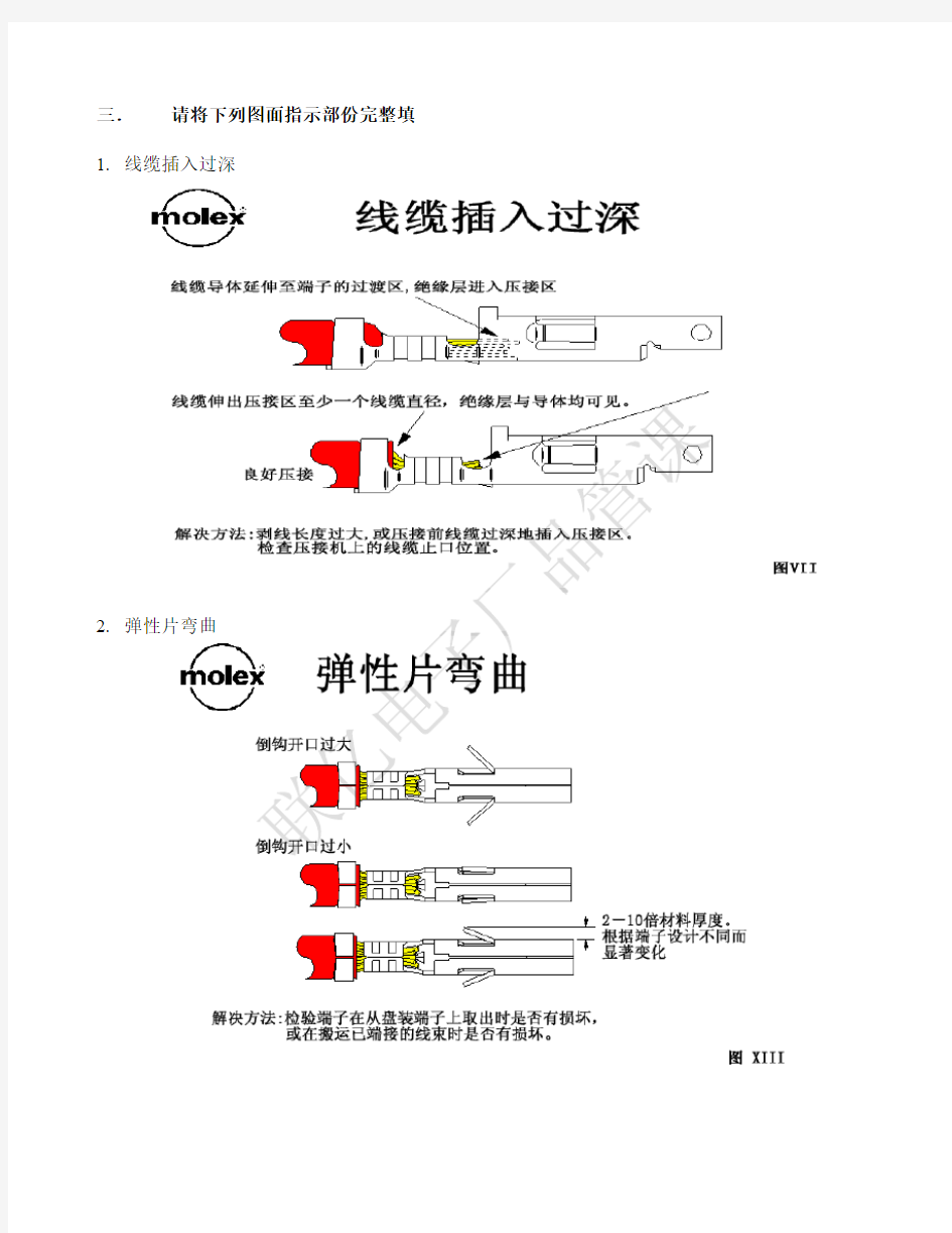 端子铆压标准要求及注意事项-考核题(3)