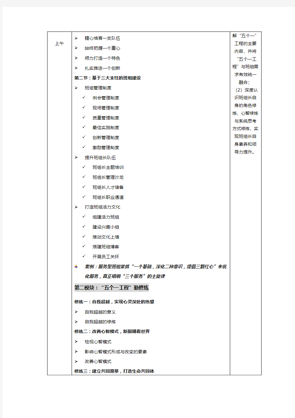 领导力及管理创新：《“五个一工程”——班组长领导力和管理创新训练坊》