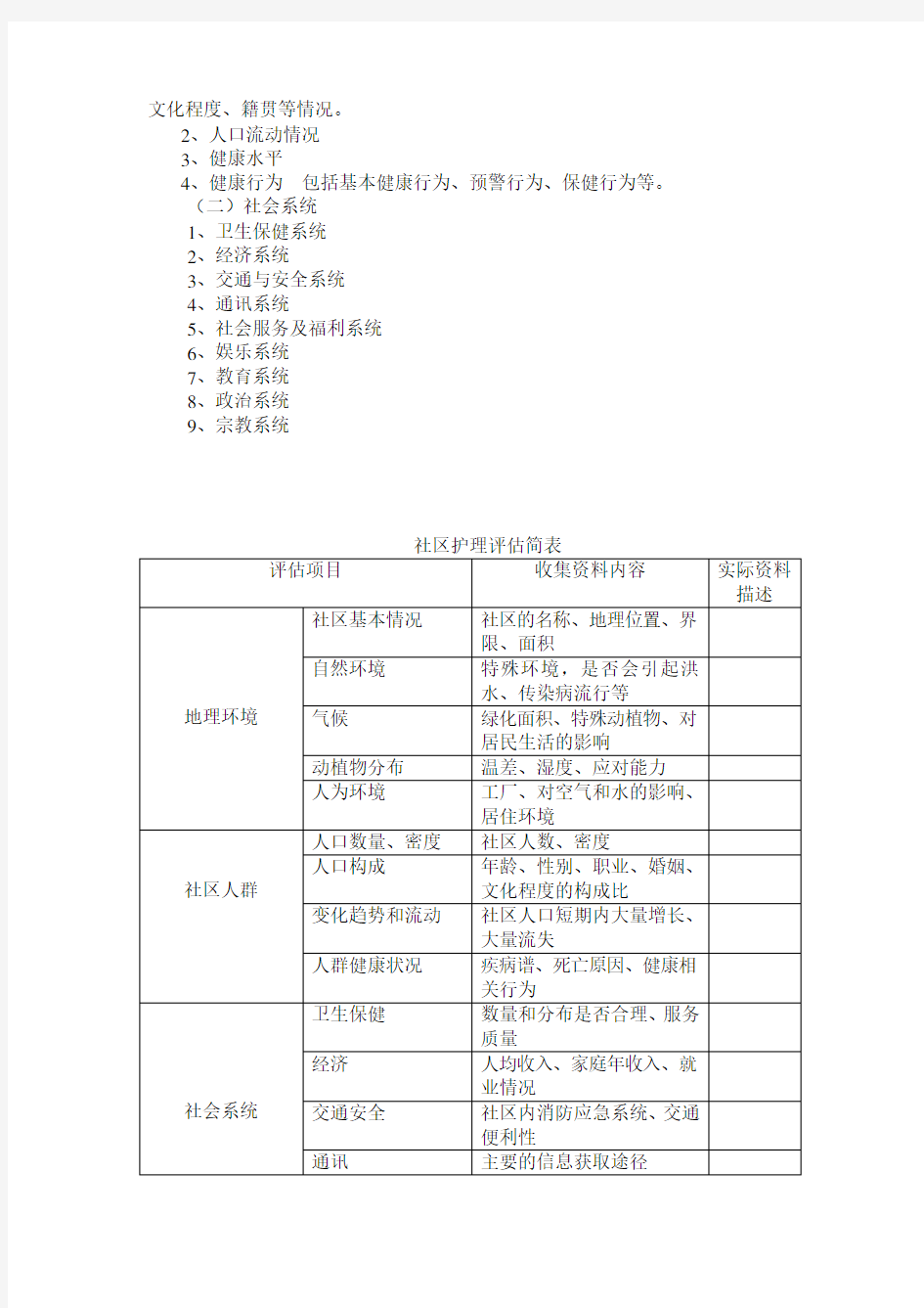 第二章-以社区为中心的护理教案说课材料