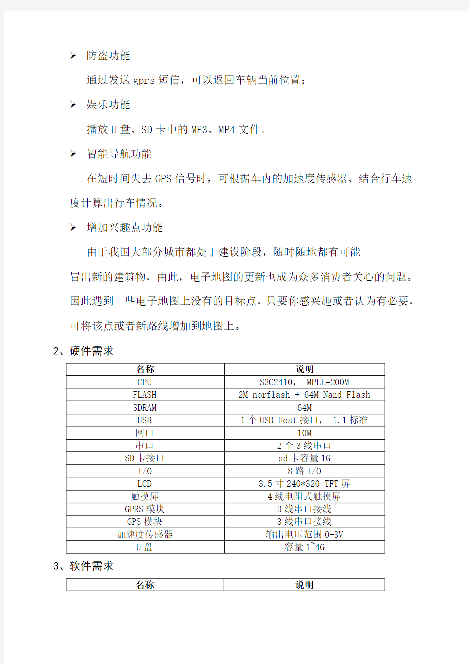 车载导航系统项目介绍