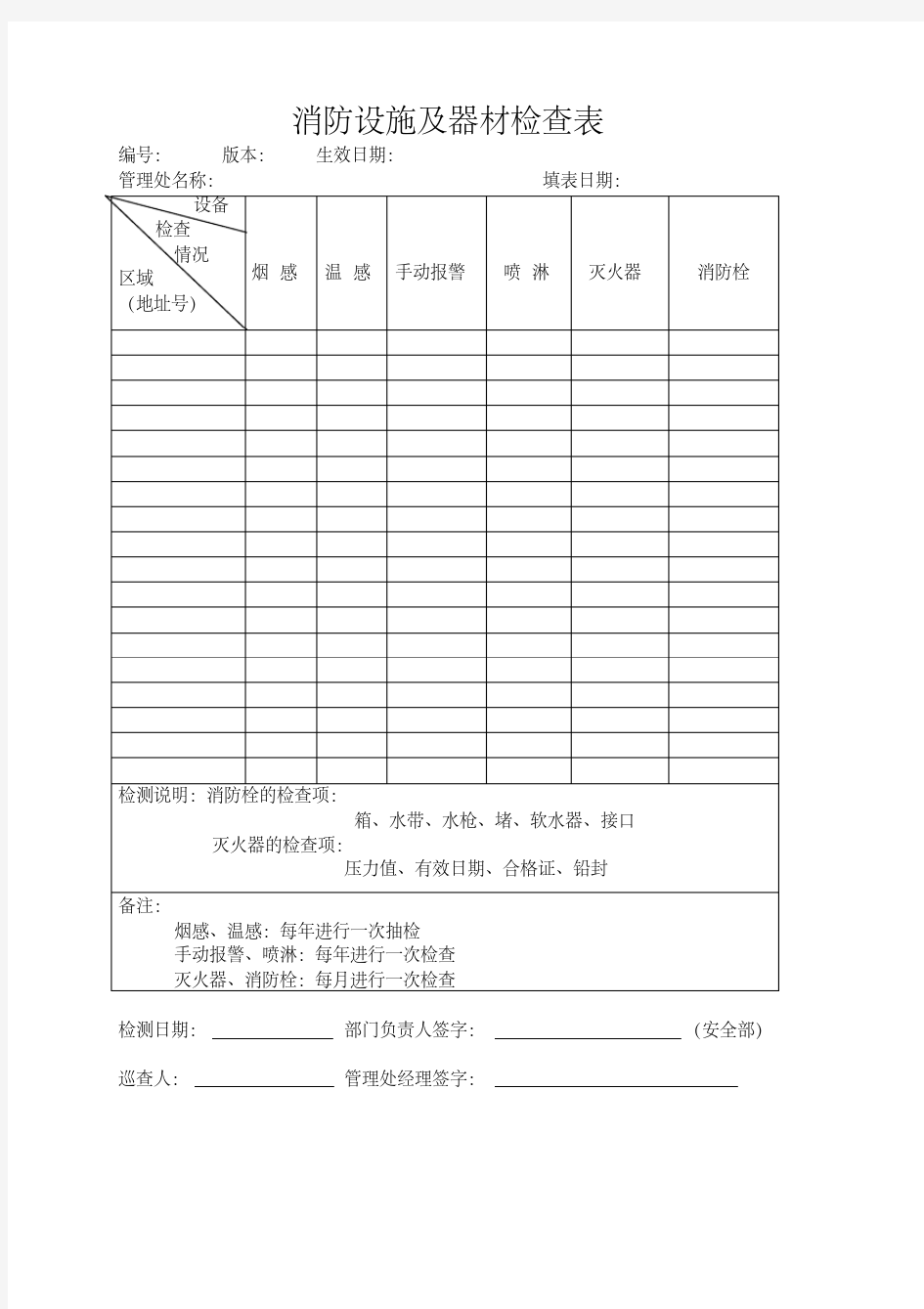 消防设施及器材检查记录表.pdf