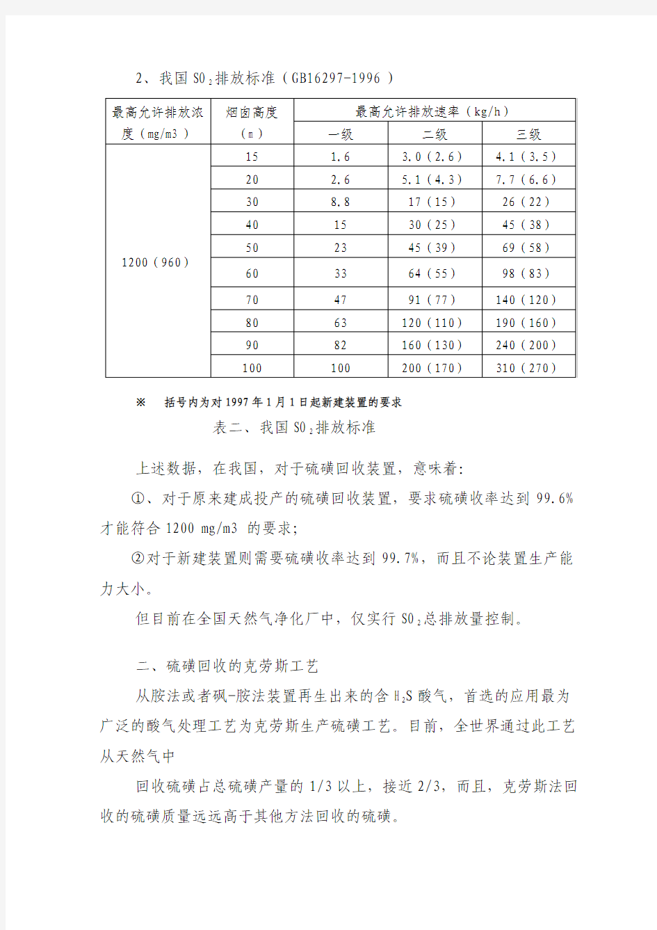 天然气净化工艺讲座(回收)