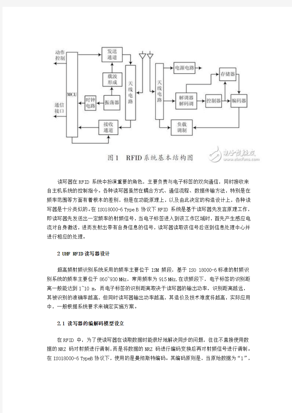 UHF RFID读写器的设计方案